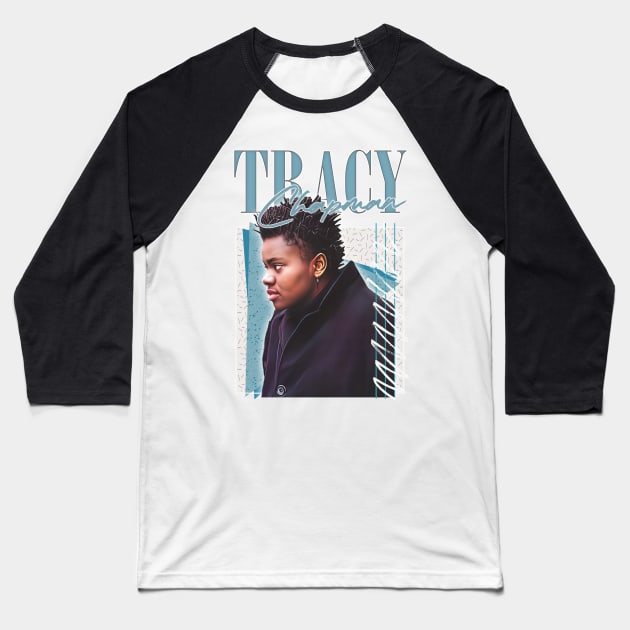 Tracy Chapman / Retro 80s Style Fan Design Baseball T-Shirt by DankFutura